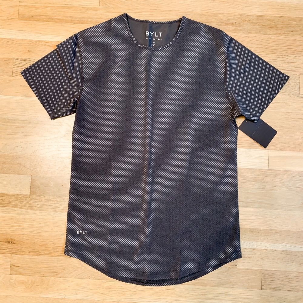 BYLT Drop-Cut LUX Microdot Charcoal / Sea Breeze Medium